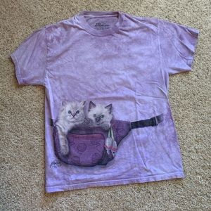 The Mountain Purple Cat Fanny Pack T Shirt